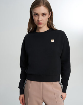 Свитшот женский FILA, Черный женщинам
