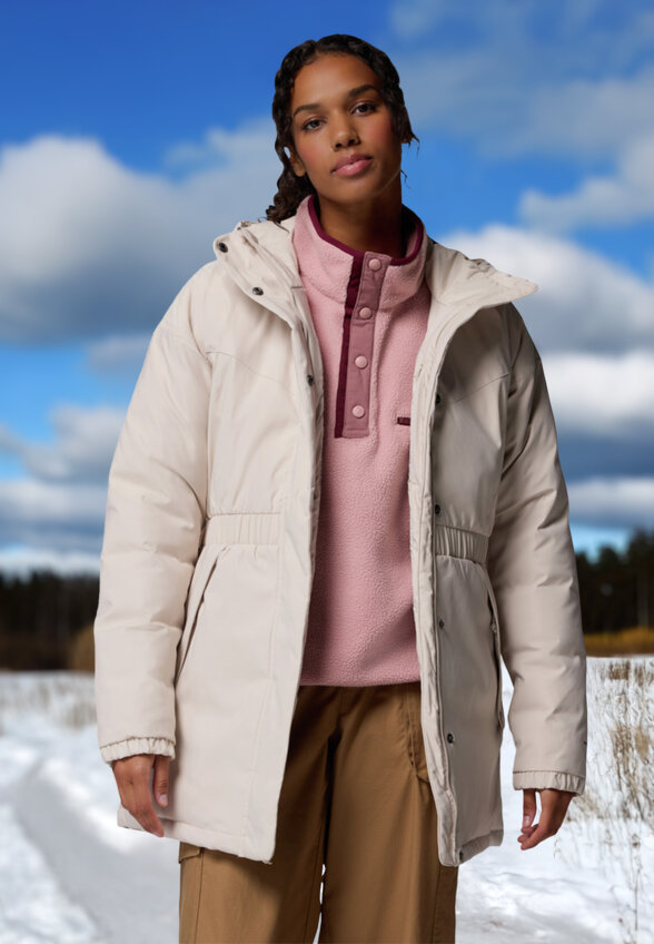 Парка женская Columbia Kennedy Meadows Mid Down Parka, Бежевый