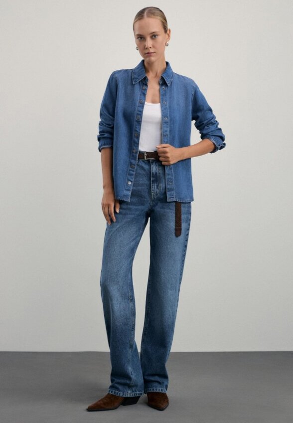 Рубашка джинсовая Zarina