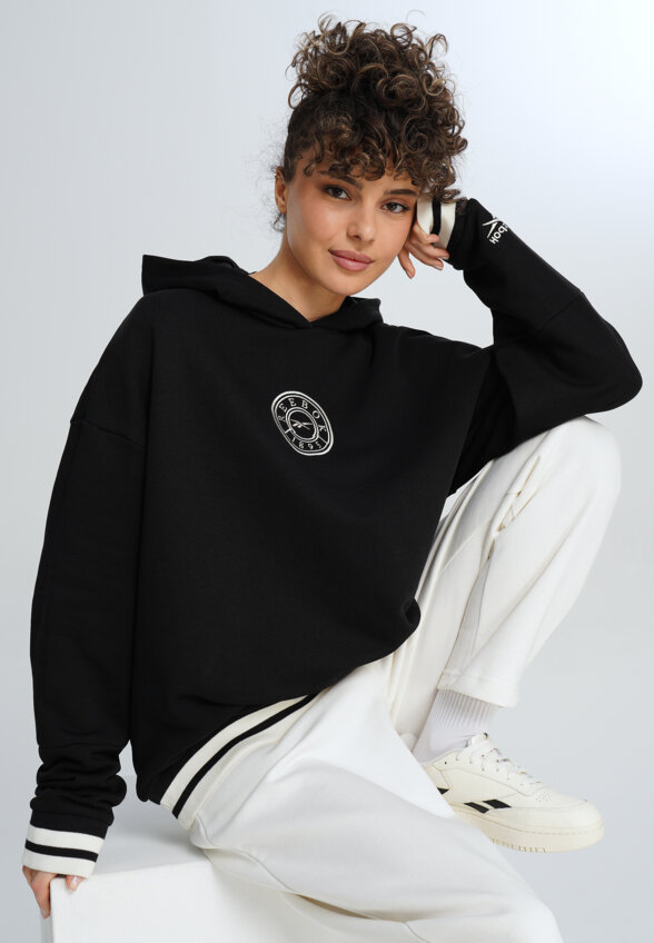 Худи женское оверсайз Reebok Lawn Club, Черный