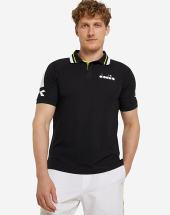 Поло мужское Diadora, Черный женщинам