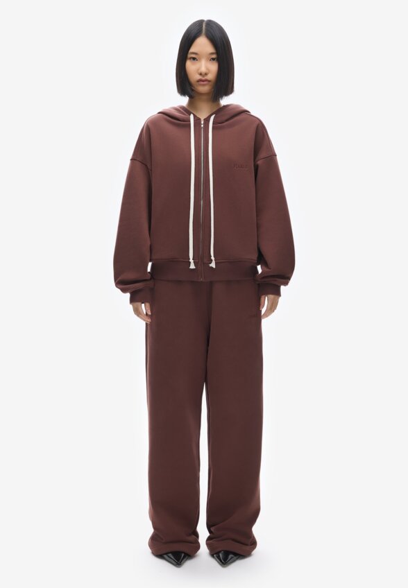 Худи zip Uniform Reddish Brown FABLE