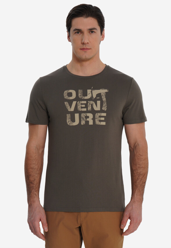 Футболка мужская Outventure, Коричневый