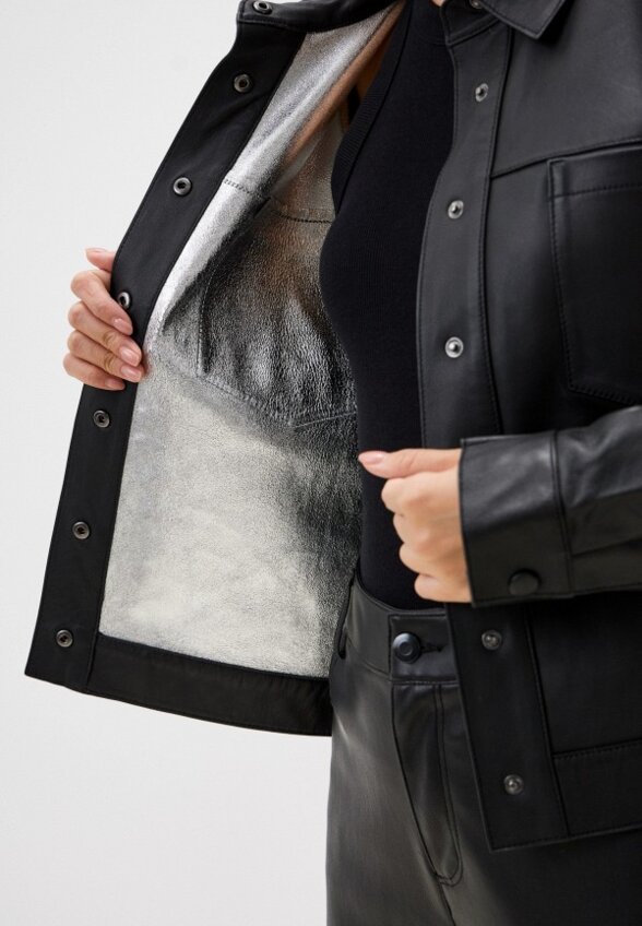 Куртка кожаная Снежная Королева