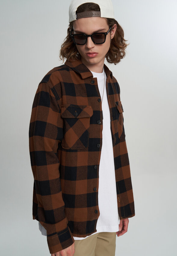 Рубашка мужская DICKIES Sacramento, Коричневый