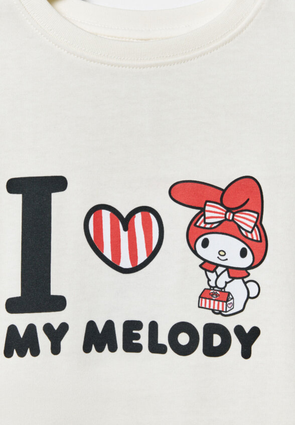 Футболка с принтом Hello Kitty для девочек