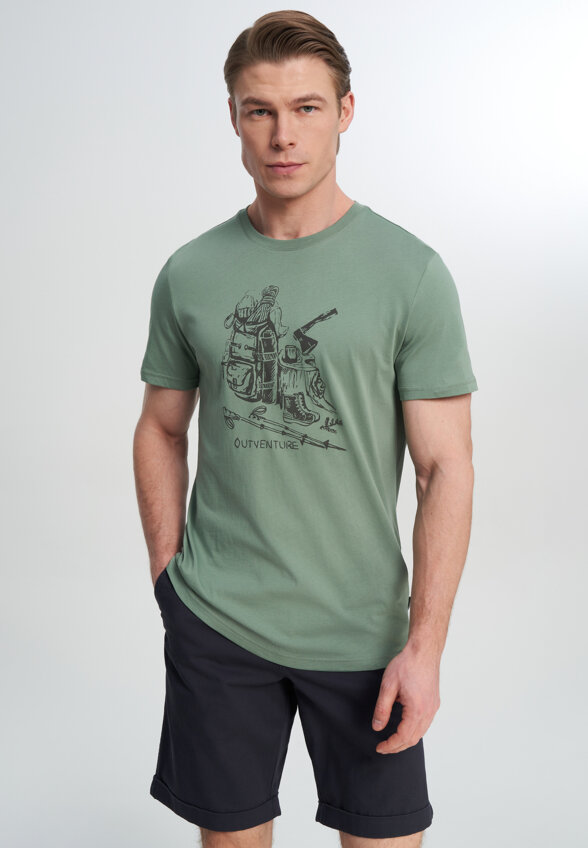 Футболка мужская Outventure, Зеленый