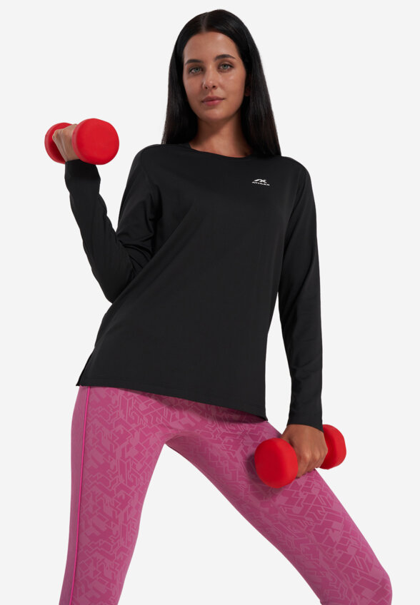 Лонгслив женский Athlex, Черный