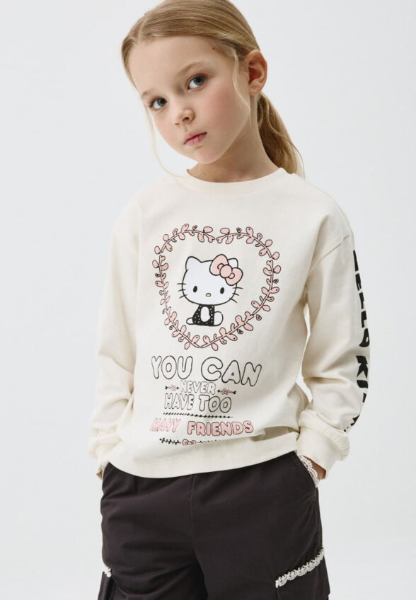 Свитшот с принтом Hello Kitty для девочек