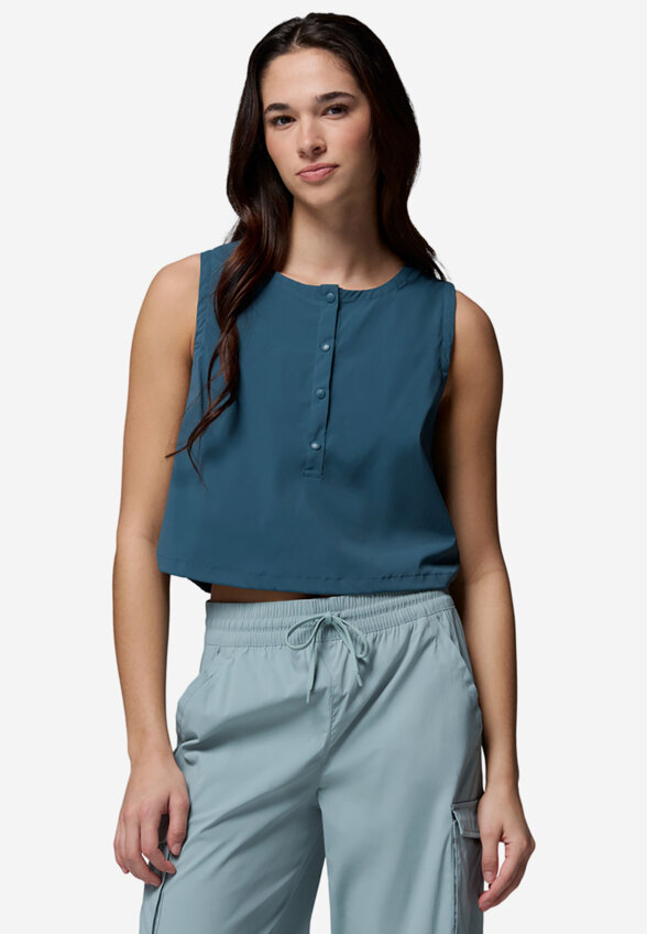 Майка женская Columbia Chill Creek Woven Tank, Зеленый