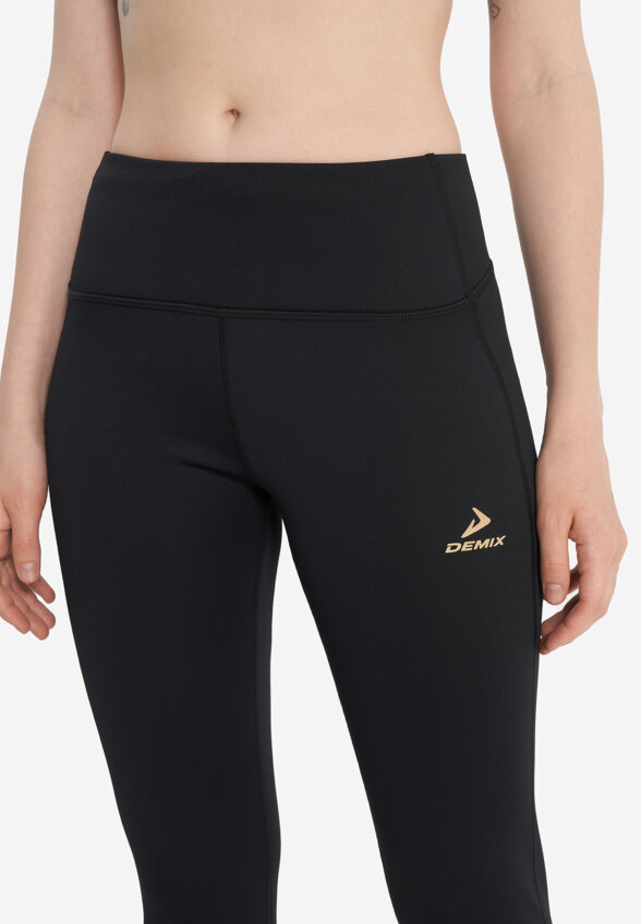Легинсы женские Demix LongRun Trail Brushed, Черный
