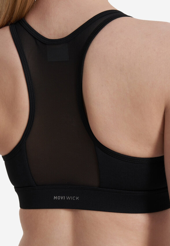 Топ бра спортивный Demix ActiveMove Urban Mesh Back, Черный