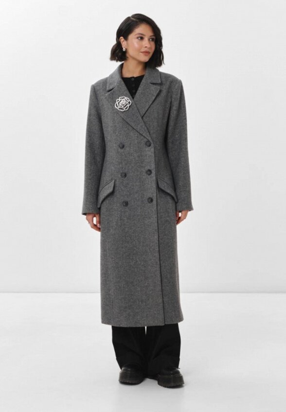 Пальто двубортное Lichi