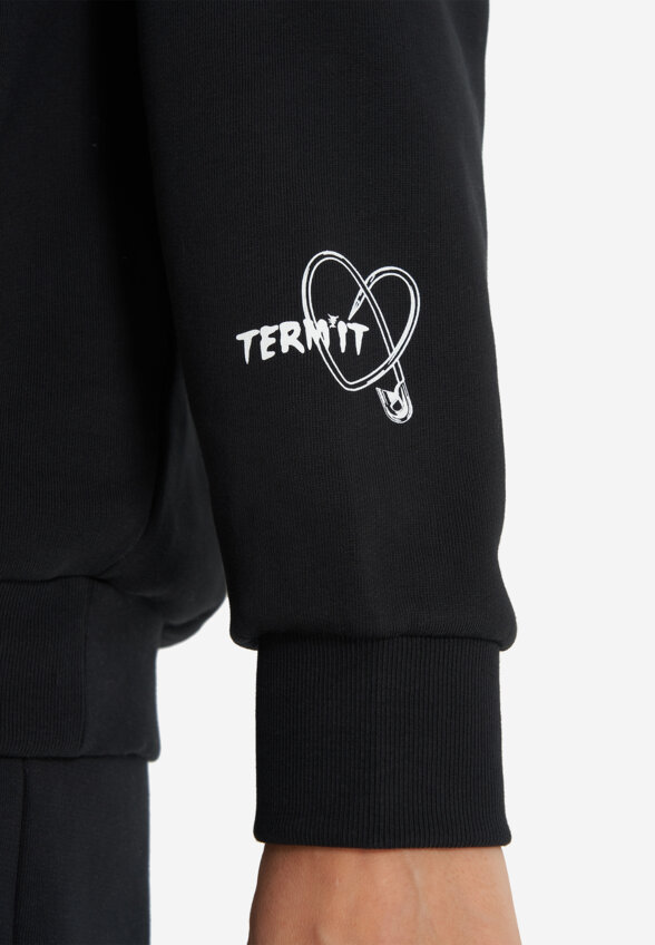 Худи женское оверсайз Termit, Черный
