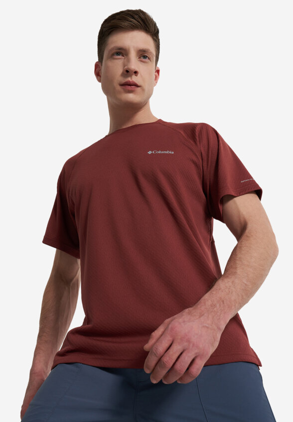 Футболка мужская Columbia Alpine Chill Pro Ss Crew, Красный