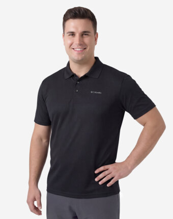 Поло мужское Columbia Utilizer Polo, Plus Size, Черный женщинам