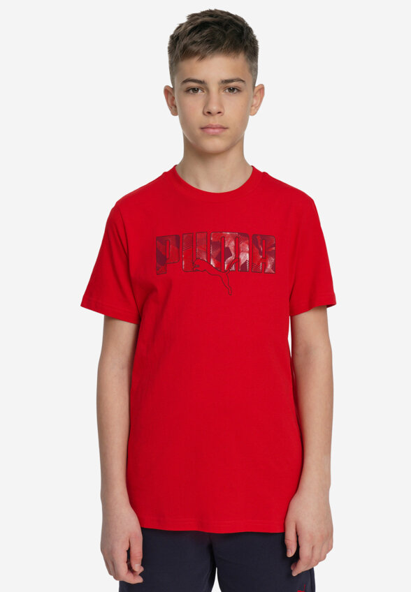 Футболка для мальчиков PUMA Ess Logo Lab Story 2, Красный