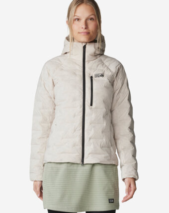 Ультралегкий пуховик женский Mountain Hardwear Stretchdown, Бежевый женщинам