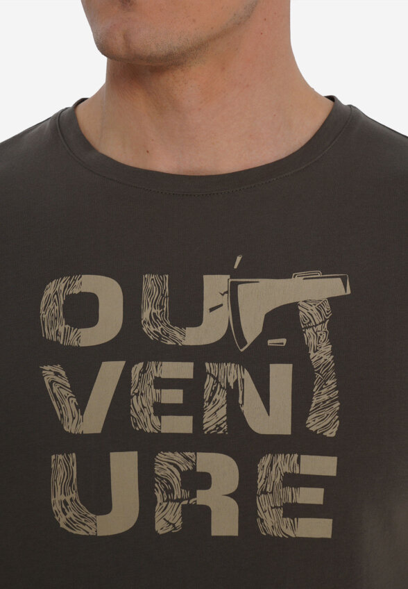 Футболка мужская Outventure, Коричневый