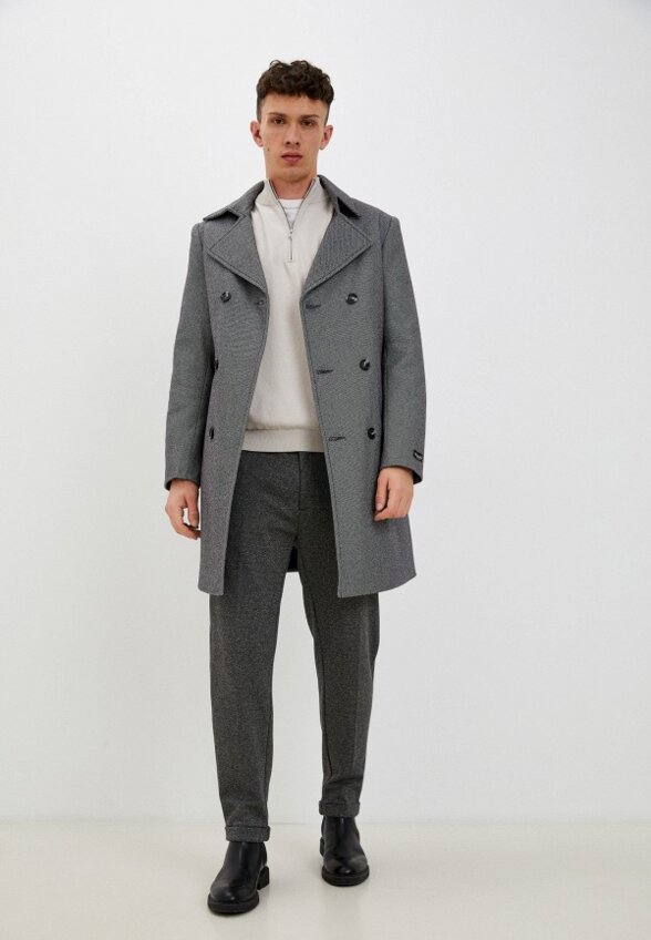 Пальто двубортное Misteks design