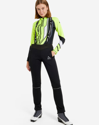 Брюки для беговых лыж женские Fischer Warm, Черный женщинам