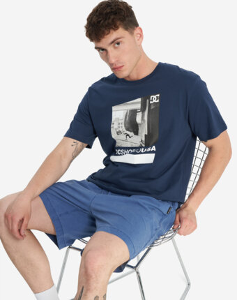 Футболка мужская DC Shoes Essy Street Scene, Синий женщинам