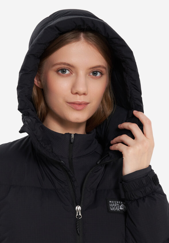 Пуховик женский Mountain Hardwear Nevadan Down Long Parka, Черный
