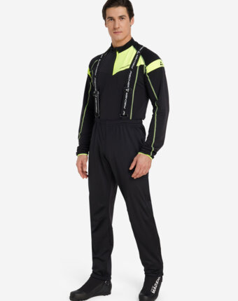 Брюки для беговых лыж мужские Fischer Softshell Light, Черный женщинам