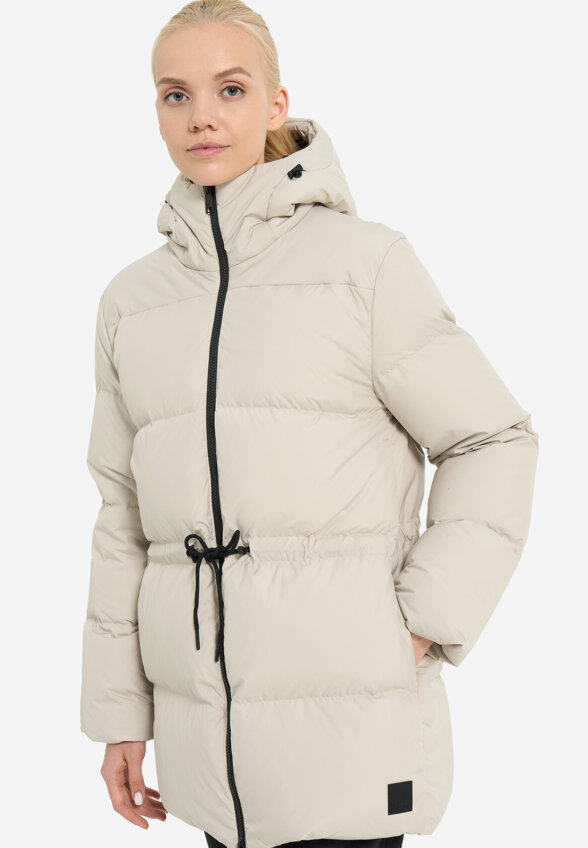 Пуховик женский Jack Wolfskin Kirschallee, Бежевый
