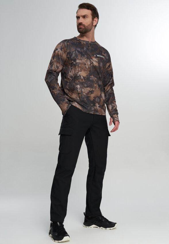 Лонгслив мужской Remington Blend Shirt, Коричневый
