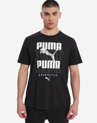 Футболка мужская PUMA Graphic, Черный женщинам