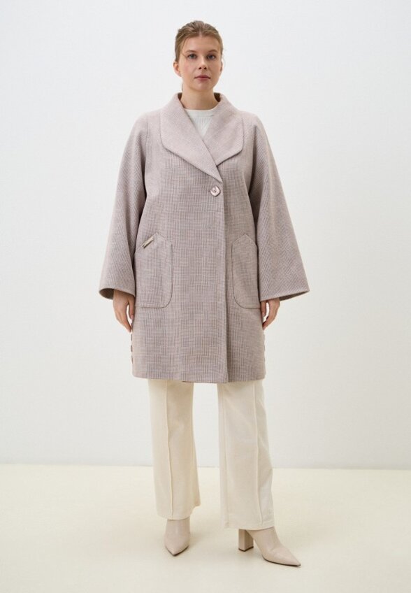 Пальто однобортное Gaxgax