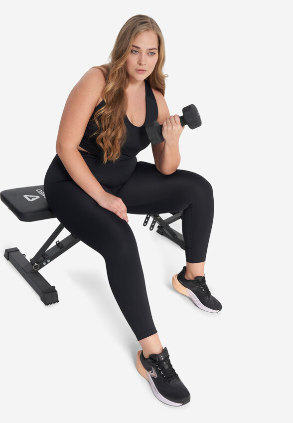 Топ бра спортивный Demix ActiveMove Gym, Plus Size, Черный