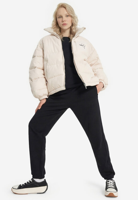 Пуховик женский оверсайз Termit, Бежевый