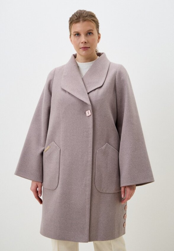 Пальто однобортное Gaxgax