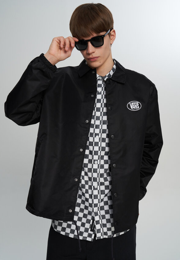 Легкая куртка мужская Vans Torrey Nylon Coaches 2.0, Черный