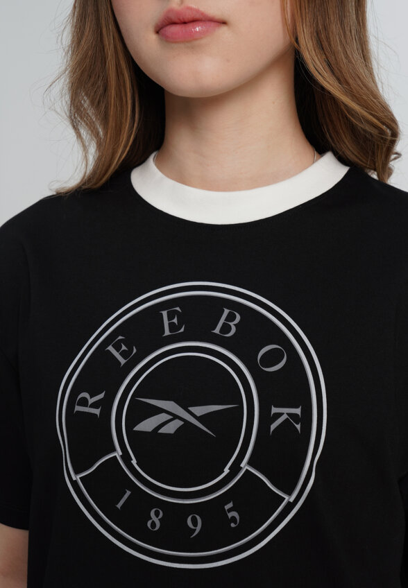 Футболка женская Reebok Lawn Club, Черный