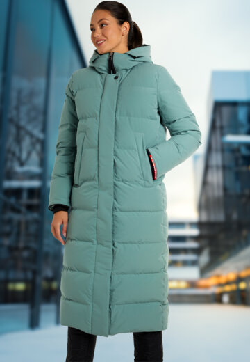 Пальто пуховое женское Bask Eureka, Зеленый