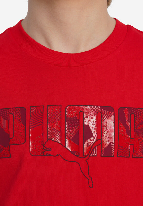 Футболка для мальчиков PUMA Ess Logo Lab Story 2, Красный