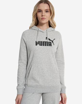 Худи женское PUMA Ess No. 1 Logo, Серый женщинам