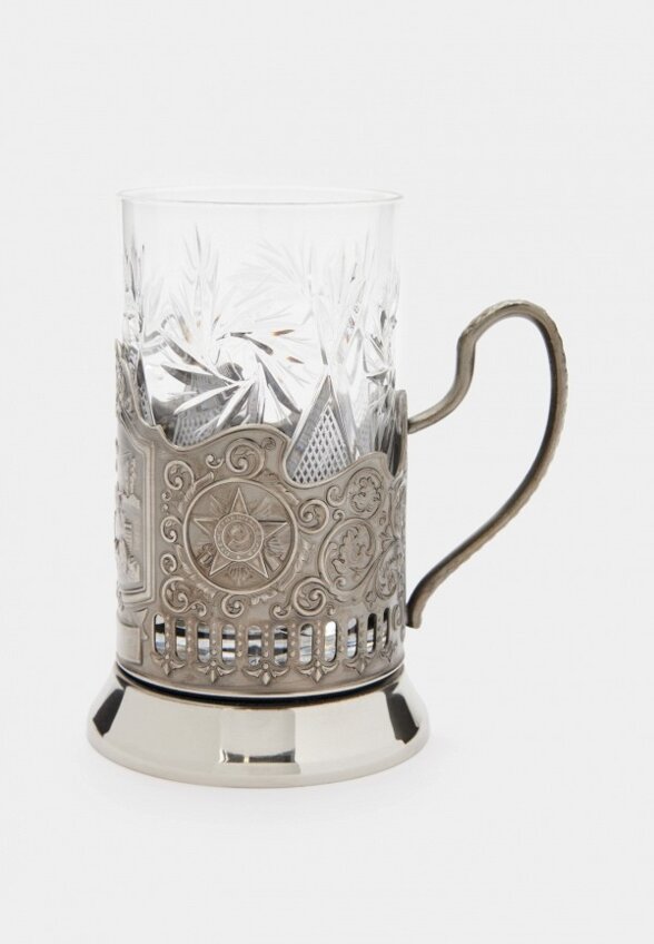 Стакан с подставкой Кольчугинский мельхиор