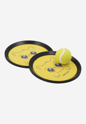 Набор: тарелки-ловушки и мяч Denton, Желтый