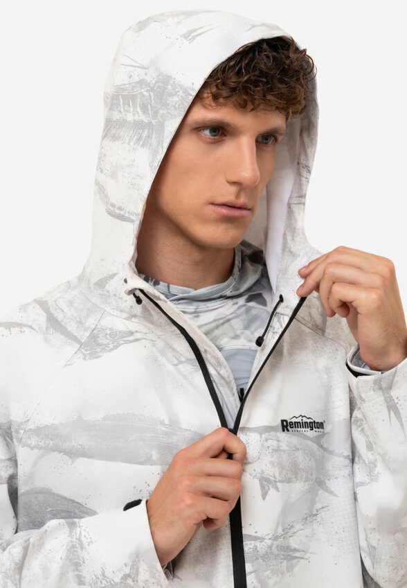 Ветровка мужская Remington Pu Fishing Rivers 2, Белый