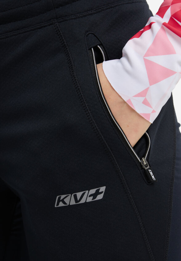 Брюки для беговых лыж женские KV+, Черный