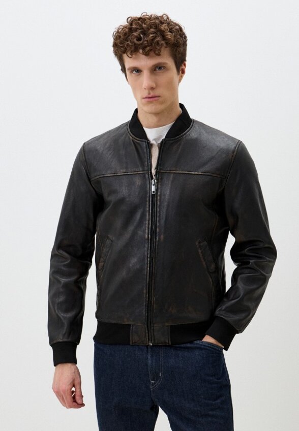 Куртка кожаная Urban Fashion for Men