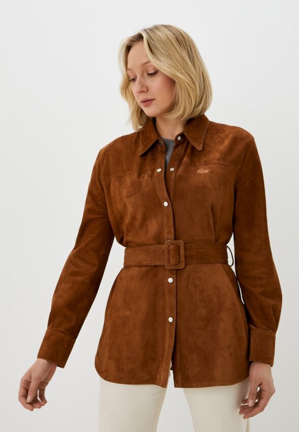Куртка кожаная Lacoste