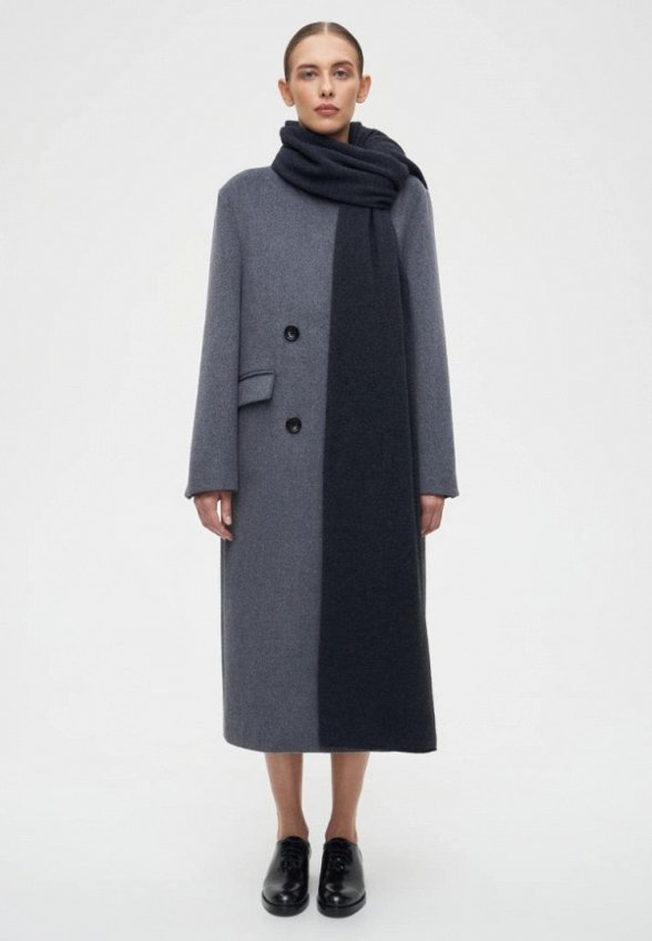 Пальто двубортное Prav.da