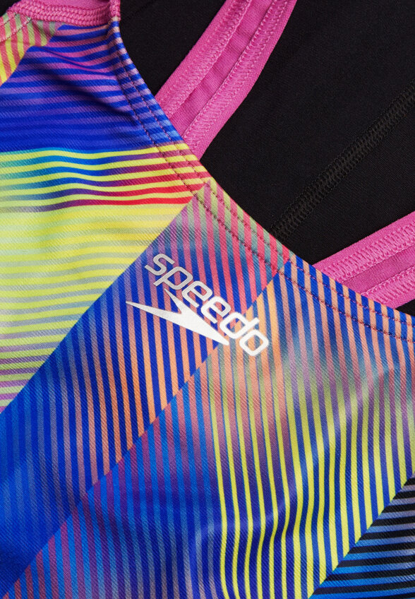Купальник слитный женский Speedo Alov Digi, Черный