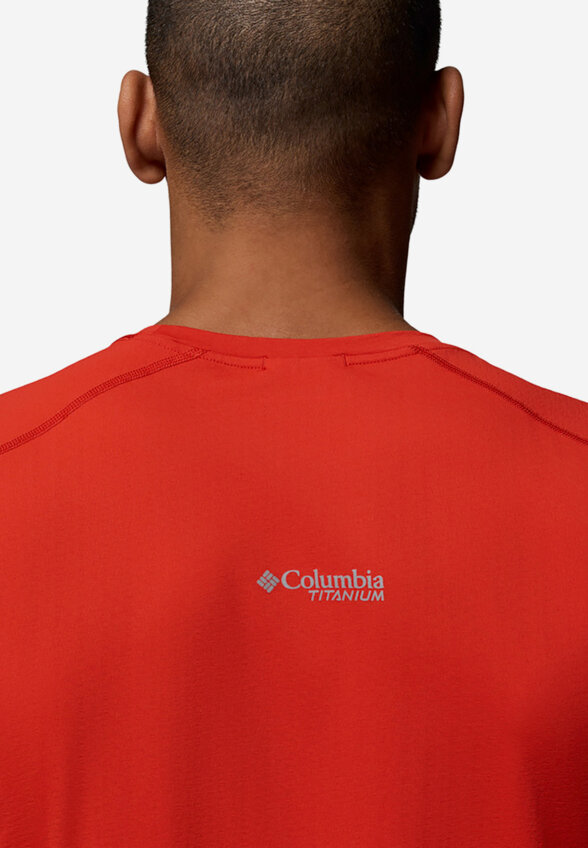 Футболка мужская Columbia Diamond Peak Pro Short Sleeve, Красный