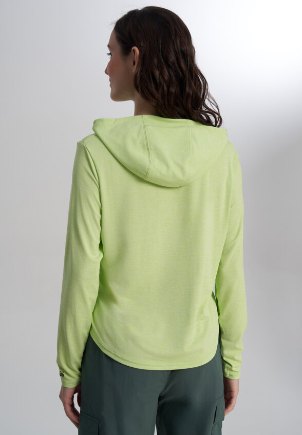 Худи женское Mountain Hardwear Sunblocker Long Sleeve Hoody, Зеленый